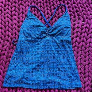 Patagonia tie-back tankini top